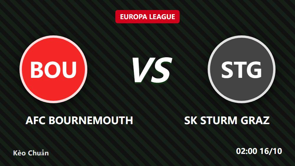 Bournemouth vs Sturm Graz: Soi kèo châu Á -525 và mốc tài xỉu 3.5